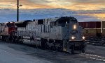 CP 7023/CN 3859 sitting in the Roberts' Bank fuelling spur near sunset